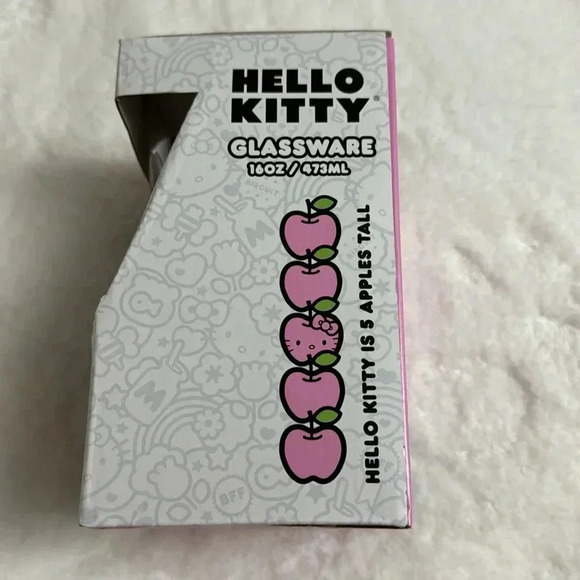 Viral Hello Kitty Halloween Glitter Bow Pink Glassware Cup NEW Tik Tok Sparkle - Picture 2 of 11